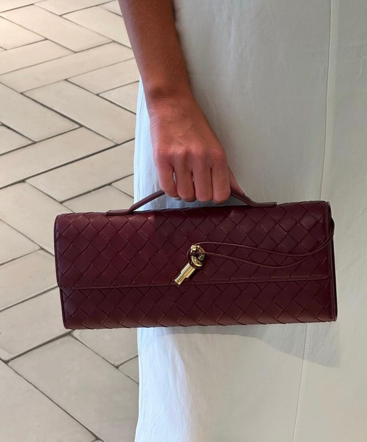 Geflochtene Andiamo Clutch