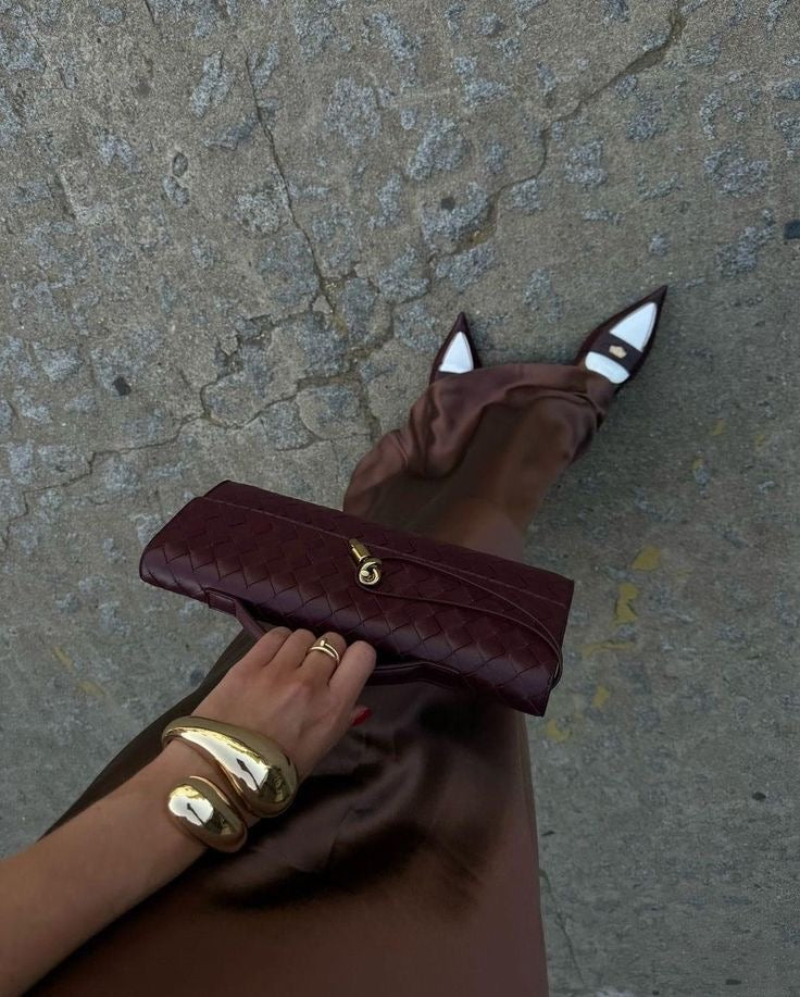 Geflochtene Andiamo Clutch