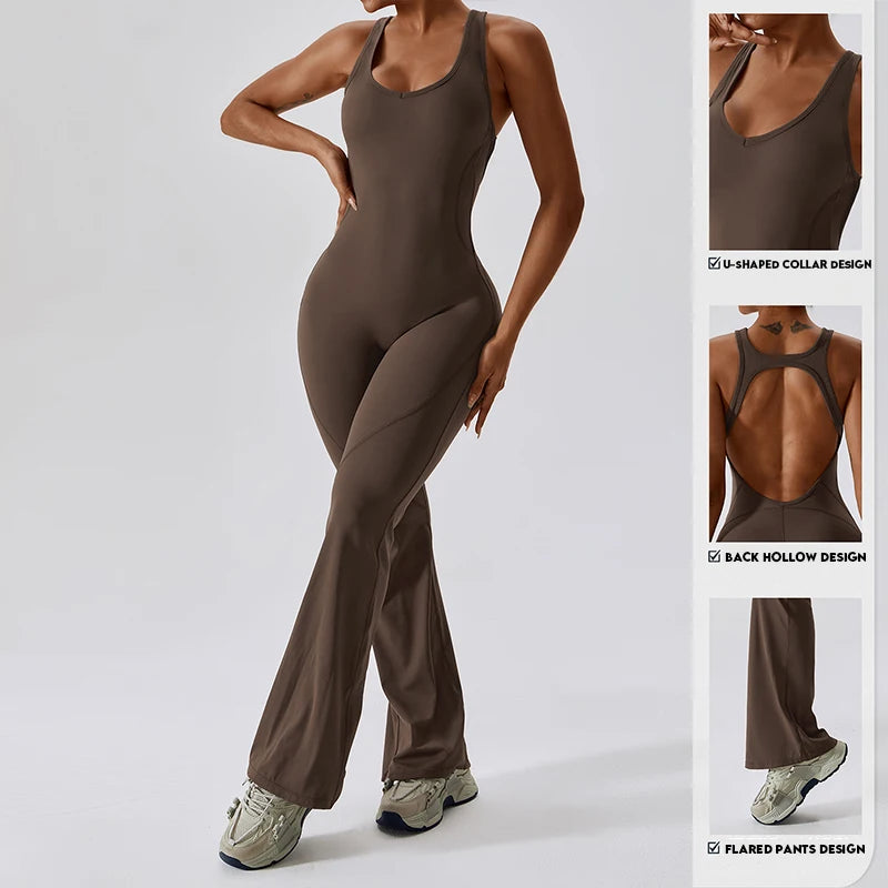 BASIC Jumpsuit mit Rückenausschnitt