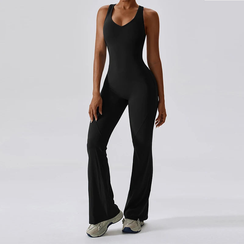 BASIC Jumpsuit mit Rückenausschnitt